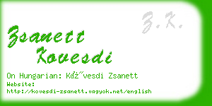 zsanett kovesdi business card